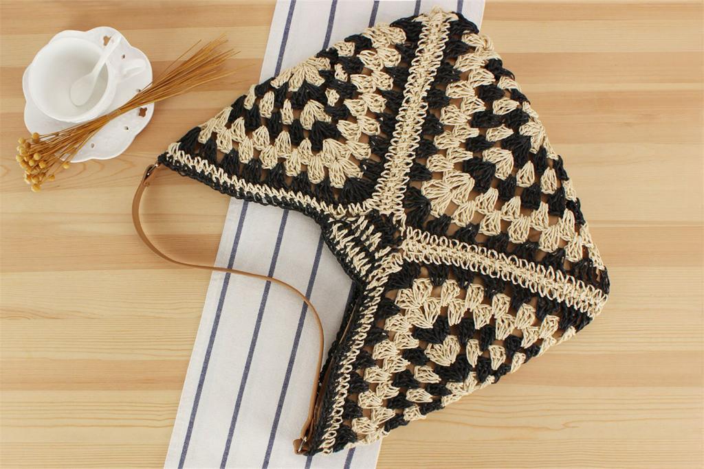 Breezy Elegance: New Rattan Straw Woven Tote Bag